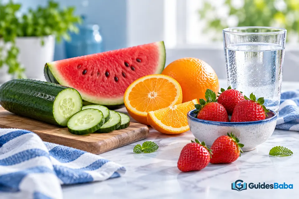 foods flatten stomach fast hydrating foods