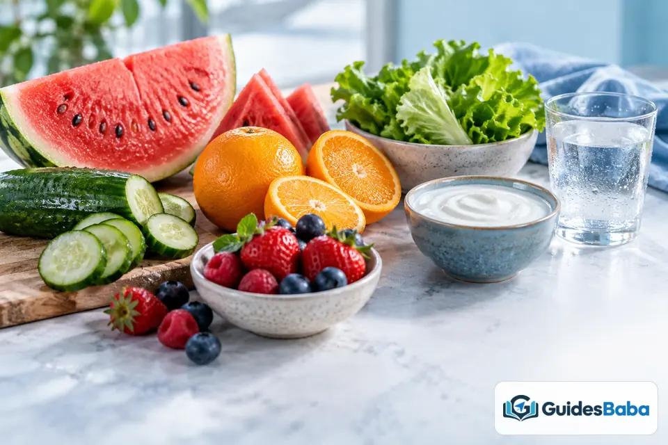foods help keep hydrated side by side comparison