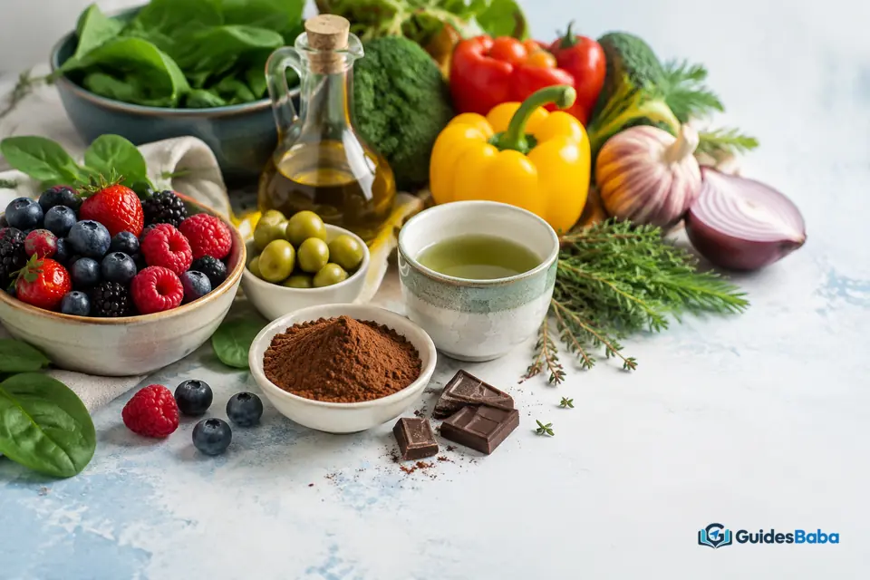 Polyphenol-rich foods for gut health