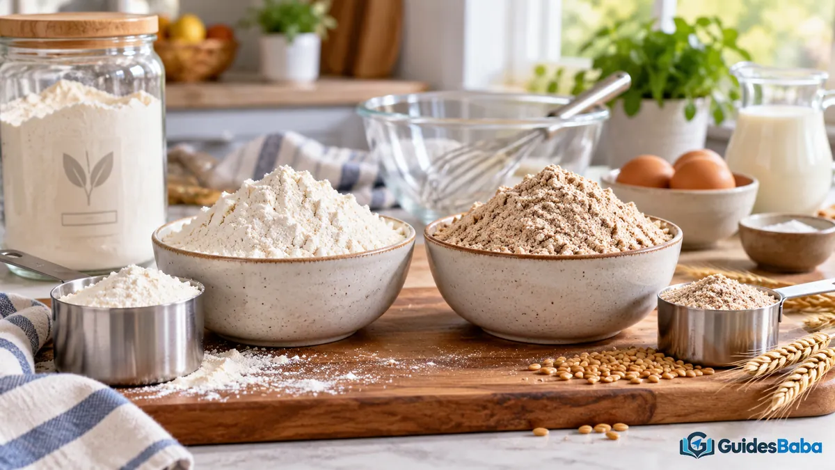 healthy ingredient substitutions: whole grain flour