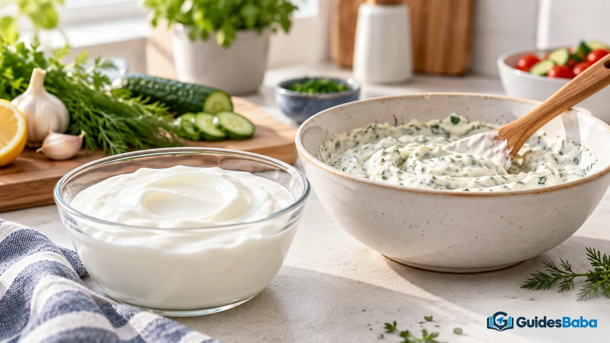 healthy ingredient substitutions: yogurt swap