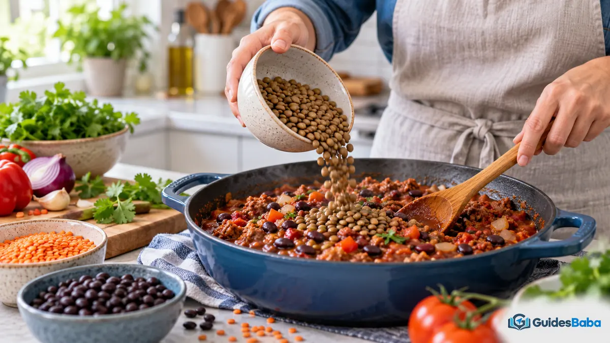 healthy ingredient substitutions: beans and lentils