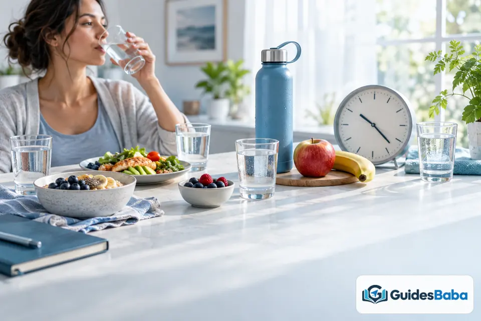 much water drink each day everyday routine