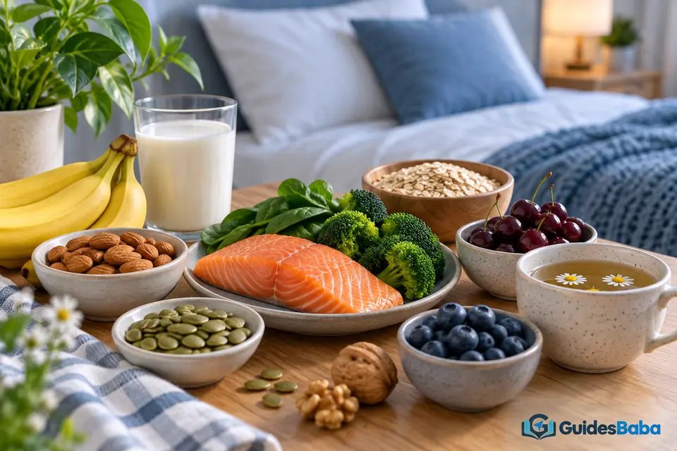 What nutrients are associated with healthy sleep?