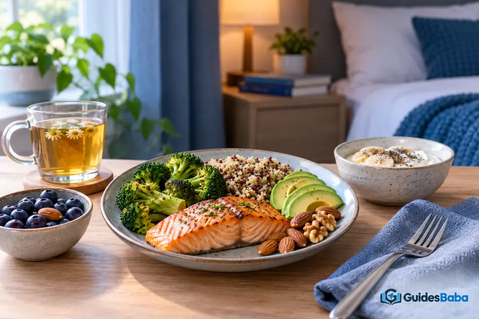 What nutrients are associated with healthy sleep?