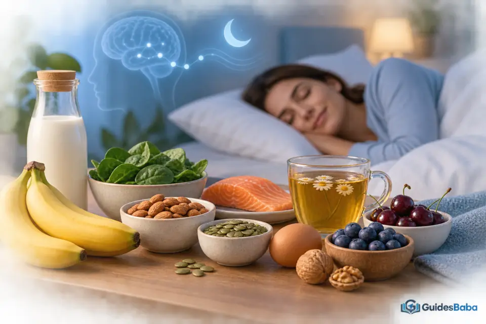 What nutrients are associated with healthy sleep?
