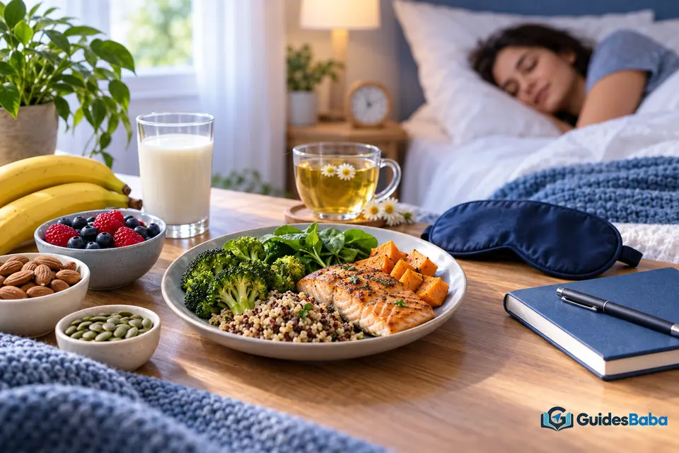 What nutrients are associated with healthy sleep?