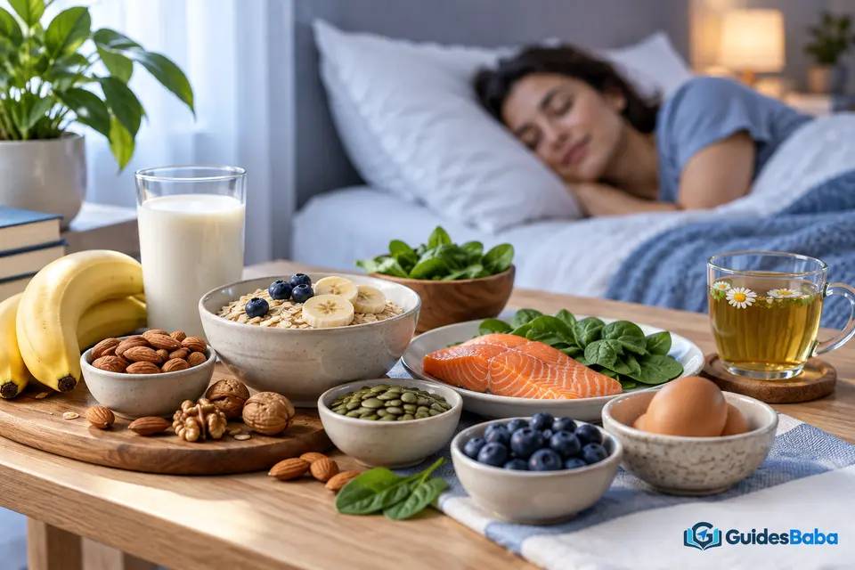 What nutrients are associated with healthy sleep?