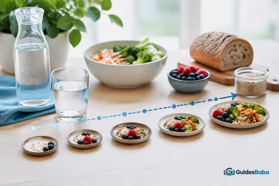 Increasing prebiotic fibre gradually