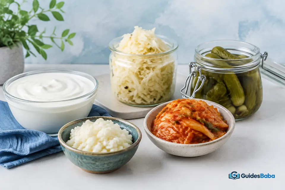 Foods containing probiotics