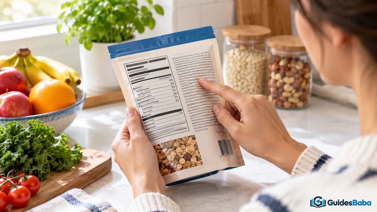 read nutrition facts label: ingredients and allergens