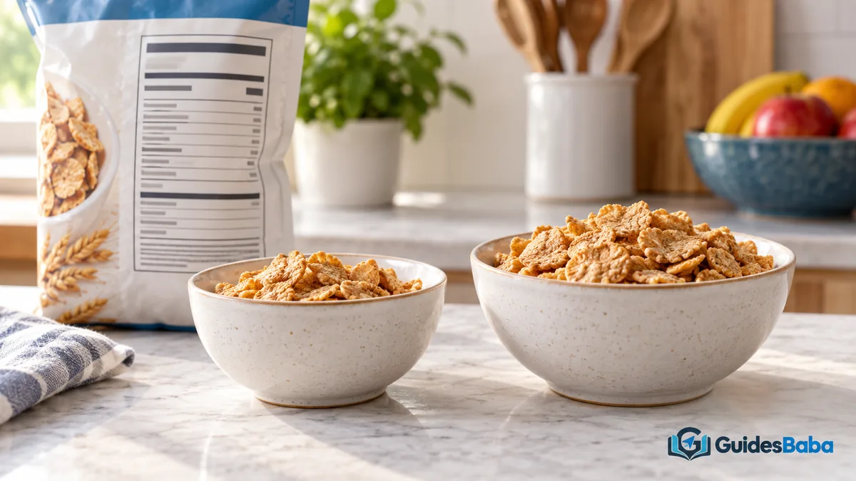 serving size mean food label: adjust label values