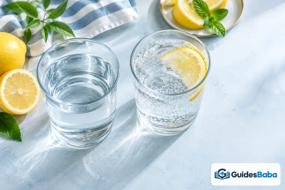 sparkling water hydrating regular water