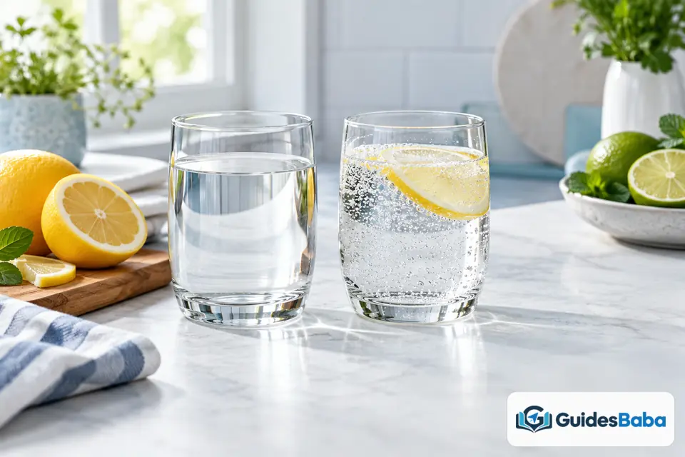 sparkling water hydrating regular water everyday serving