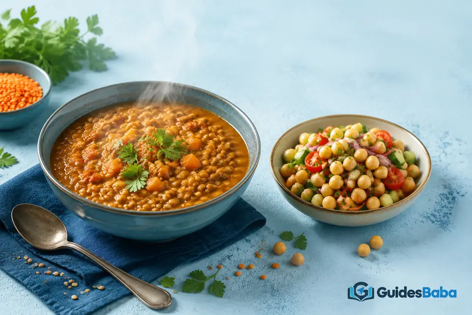 Beans and lentils for vegetarian meals