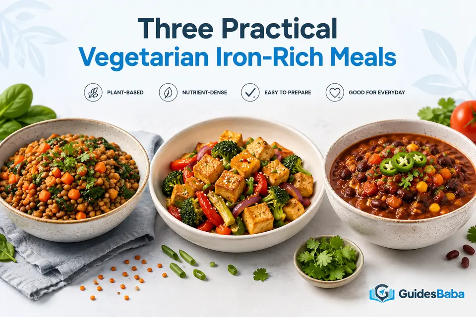 Vegetarian meal ideas rich in iron
