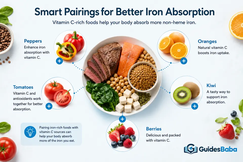 Vitamin C pairings that support iron absorption